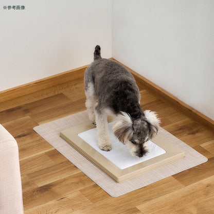 <a href="https://www.qoo10.jp/gmkt.inc/Search/brand.aspx?brandno=49458" target="_blank" class="title_brand" id="btn_brand" title="アイリスオーヤマ">アイリスオーヤマ</a>スクエアドッグトレー　レギュラー　ＳＱＤＴ－４８２Ｒ　ホワイト　犬　トイレ　ＣＲＣ40―30―05―10―00