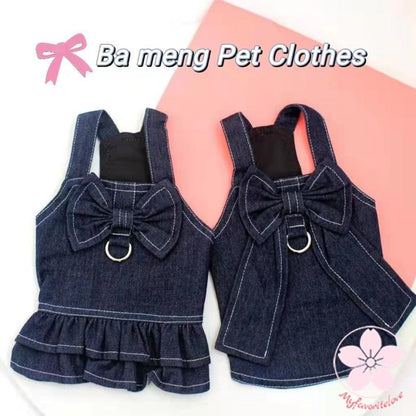 新作 トレンド ペット 服 安い 犬 春 夏 秋 冬 デニム タンクトップ ワンピース かわいい 可愛い ハイブランド 猫 ドッグ ウェア