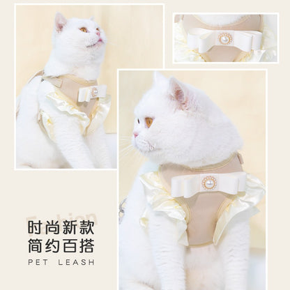 ペット用品 お出かけ 小型犬 リーシュ 犬用 ペットハーネス リード 軽量 胴輪 62 おしゃれ お散歩 犬用ハーネス シンプル 中型犬 ネコ用ハーネス 簡単装着 ハーネスリードセット 2点セット 猫