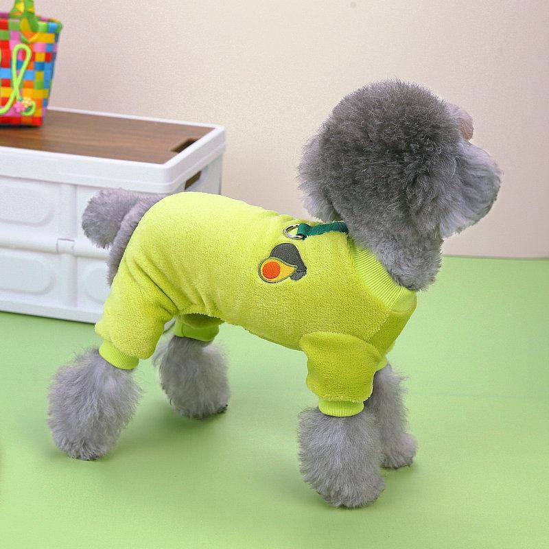大人の魅力 犬服 ペットウェア 犬の服 厚手 Dカン付き ペット服 長袖トレーナー ペット用品 可愛い 暖かい 秋冬春 裏ボア 防寒 モコモコ ふわふわ 散歩