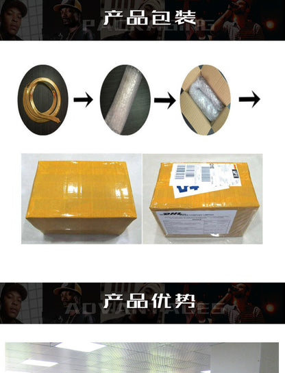 个性嘻哈20mm翻盖扣项链男古巴镶双排锆石时尚霸气轻奢潮牌项链