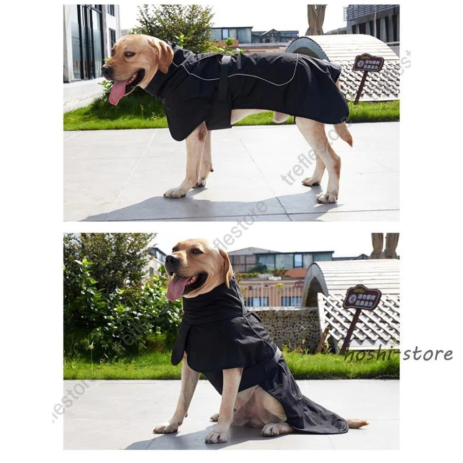 大型犬 中型犬 犬 ジャケット 反射テープ付き ダウン風ジャケット ベスト ウェア ドッグウェア ペット 服 防水 防風 防寒 おしゃれ 可愛い 犬服 冬服 暖か