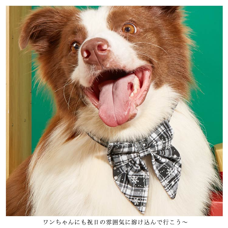 ペット 首輪 犬 首輪 クリスマス リボン 小型犬 中型犬 大型犬 S M L 猫用 犬用 お散歩 お出掛け かわいい おしゃれ ペット用品 可愛い SNS映え インスタ映え 写真撮影 首輪 赤 レッ