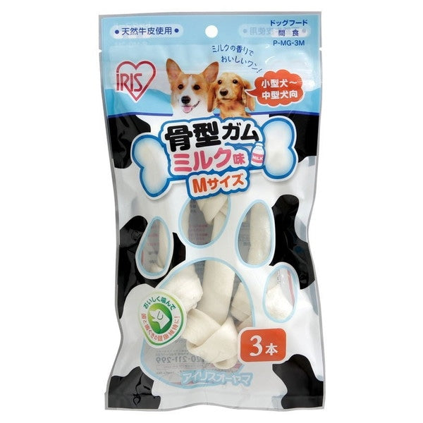<a href="https://www.qoo10.jp/gmkt.inc/Search/brand.aspx?brandno=49458" target="_blank" class="title_brand" id="btn_brand" title="アイリスオーヤマ">アイリスオーヤマ</a>P-MG-3M 骨型ガム ミルク味 3本
