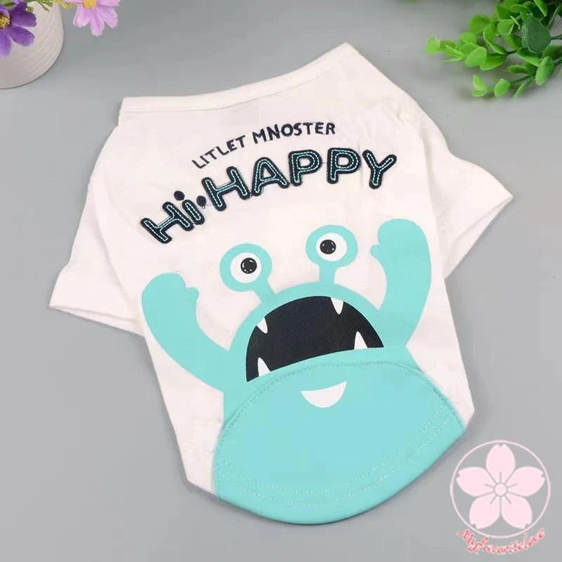 人気沸騰 ペット 服 安い 犬 春 夏 秋 キャラクター Tシャツ かわいい可愛いハイブランド 猫 ドッグウェア