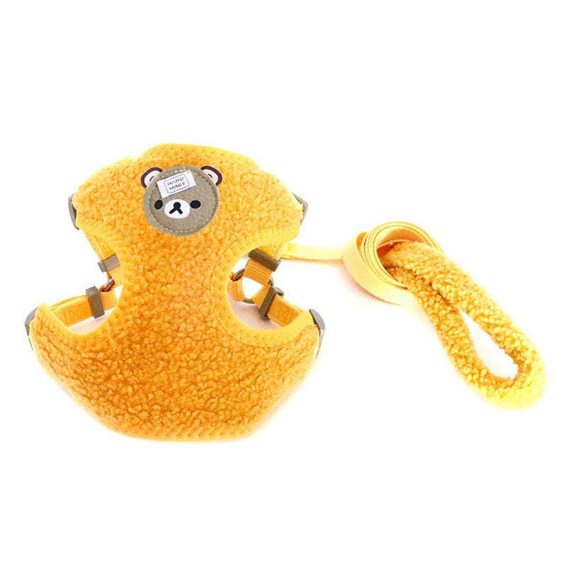 おしゃれ 軽量 小型犬 ペットハーネス 猫用 ペット用品 リード 簡単装着 ハーネスリードセット お出かけ 中型犬 ネコ用ハーネス シンプル 143 ハーネス 犬 お散歩 2点セット 犬用 リーシュ