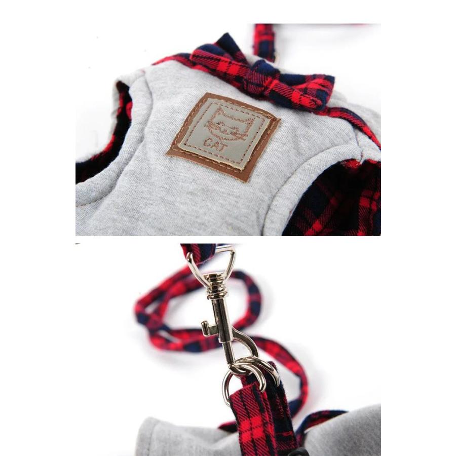新商品プロモーション，数量限定 猫 犬 ハーネス リード ペット 服 ウェアハーネス 胴輪 キャット ドッグ リーシュ リボン猫 犬