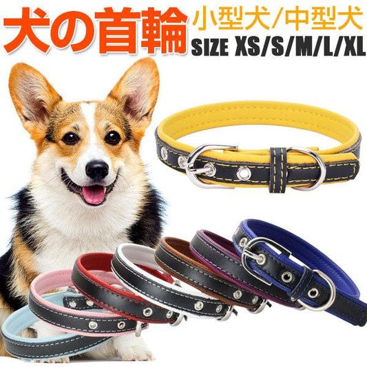 シンプル首輪 セール 首輪 中型犬 翌日配達対応 ベーシック首輪 犬 ペット首輪 小型犬 ネコポス送料無料 犬の首輪