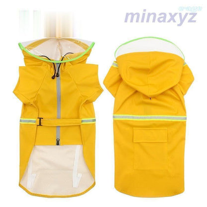 犬 レインコート レインポンチョ カッパ レイングッズ ペット用品 ペット服 犬用 フード付き 防水加工 防風 大型犬用 中型犬 着せやすい かわいい ペット雨具