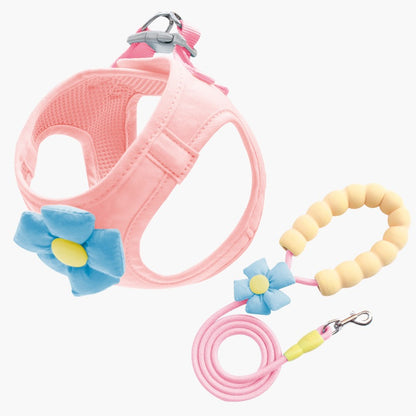 小型犬 犬 リード 75 猫用 中型犬 ペットハーネス ペット用品 シンプル 胴輪 お出かけ 犬用 2点セット ハーネス ネコ用ハーネス お散歩 簡単装着 犬用ハーネス 軽量 おしゃれ ハーネスリード