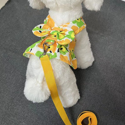 ペットの胸のストラップの紐のベストのスカートのテディ比熊の小型犬の犬の猫の春夏の外出の服 メガ割ワンピースパンツトートバッグ