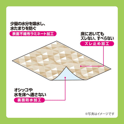 <a href="https://www.qoo10.jp/gmkt.inc/Search/brand.aspx?brandno=124384" target="_blank" class="title_brand" id="btn_brand" title="デオクリーン">デオクリーン</a>【防水】デオクリーン 床を汚さない防水シート 10枚 [犬用トイレシート/猫用トイレシート]【大容量】