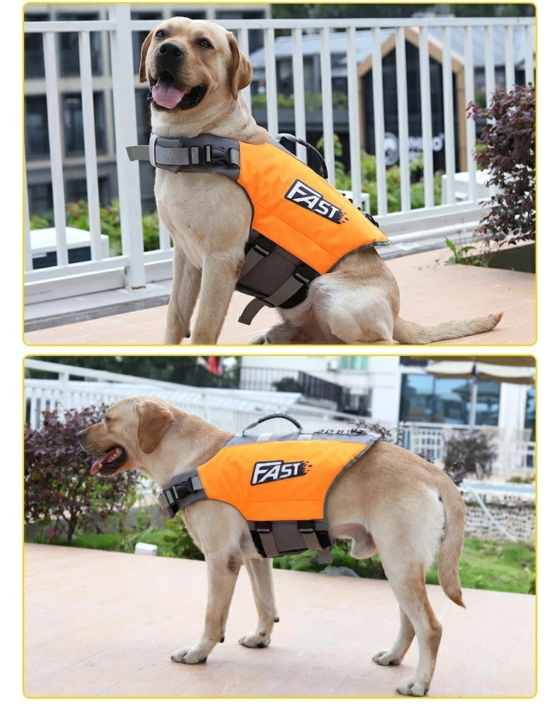 韓国ファッション ライフジャケット ペット 犬用 ライフジャケット 中 大型犬 救命胴衣 大型犬 ライフジャケット ペット用 ライフ ジャケット 犬用浮き輪 犬服 ドッグウエア 水遊び 水害 海 川
