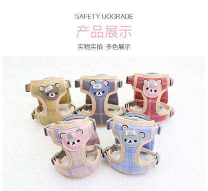 ペット用品 犬 お散歩 犬用 リード 2点セット 中型犬 ハーネス リーシュ お出かけ シンプル ペットハーネス 63 小型犬 ハーネスリードセット 犬用ハーネス 簡単装着 猫用 ネコ用ハーネス おし