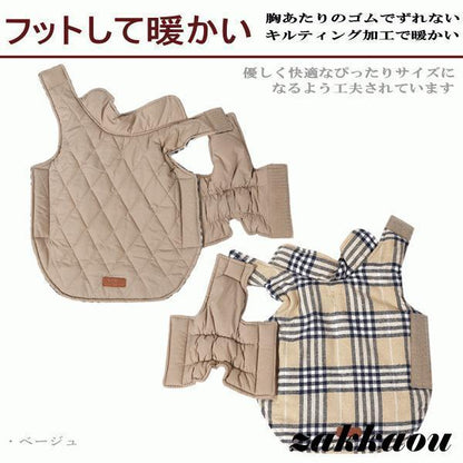犬服 冬 ジャケット 大型犬 リバーシブル ベスト ダウン風 防寒 中綿 冬コート ペットウェア 小型犬 中型犬 大型犬 ペット用品 お洒落 犬用 洋服