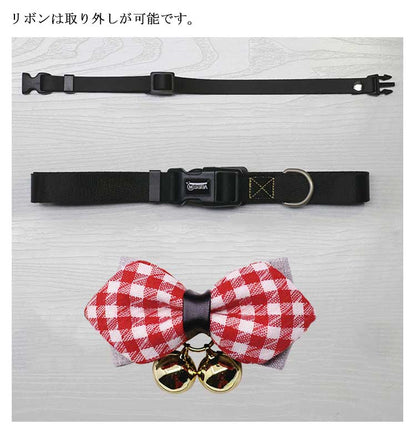 犬猫用 首輪 鈴付き チェック柄 首輪 蝶ネクタイ リボン 首輪 犬首輪 小型犬 中型犬 大型犬 首輪 リボン ネコ 猫首輪 猫用首輪 首輪 カラー キャット 猫用 ペット用品 犬 猫 カラー チョー