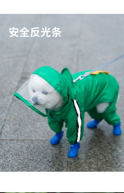 ペット用品 アニメ 防水 ペット用レインコート 四肢を完全に覆うレインコート 小型犬から中型犬まで 雨の日のお出かけ 犬の服 夏用
