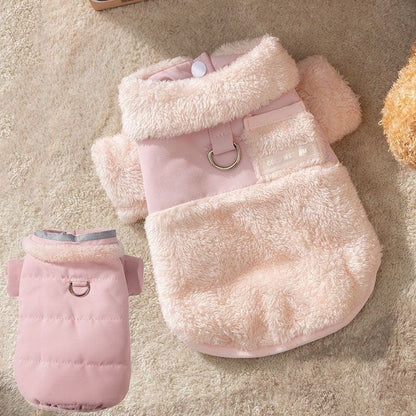 人気春夏新作大人気シンプルドッグウェア 厚手暖かいペット服 大きいサイズ牽引可能洋服ペット