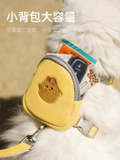 犬用 リーシュ 猫用 シンプル ペットハーネス ネコ用ハーネス 胴輪 小型犬 2点セット リード ハーネス 犬 軽量 お散歩 おしゃれ お出かけ 5 中型犬 簡単装着 ハーネスリードセット ペット用品