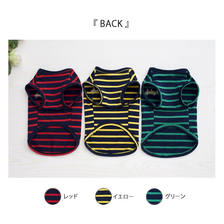 犬 犬服 犬の服 犬用品 ワンチャン ペット用品 大人気 カワイイ ストライプ Tシャツ