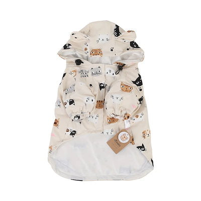 フレンチバケットレインコート子犬防水クマの服犬のとの薄いセクションの小型犬の子犬の傘