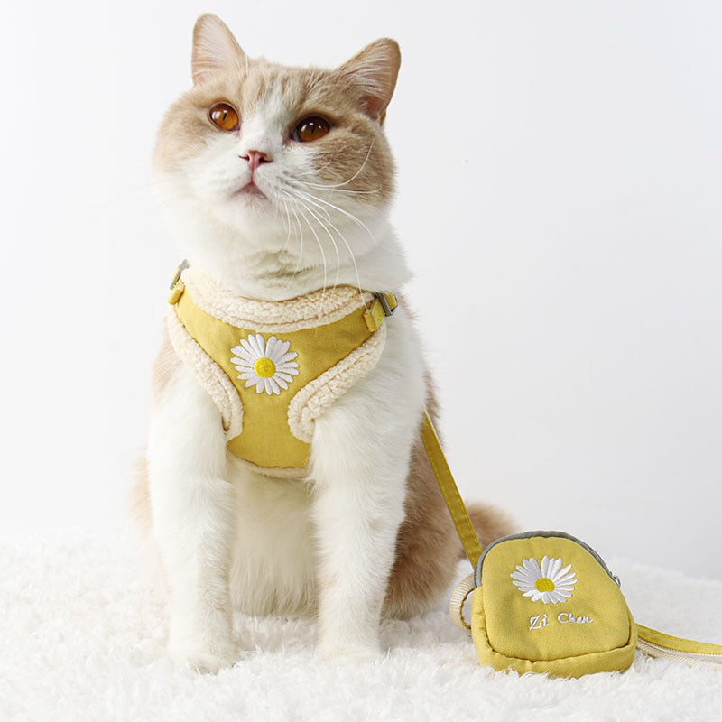 ハーネス 猫用 リード 犬用ハーネス ハーネスリードセット 114 軽量 おしゃれ 小型犬 ペットハーネス リーシュ 胴輪 簡単装着 中型犬 シンプル ネコ用ハーネス お出かけ 2点セット 犬用 犬