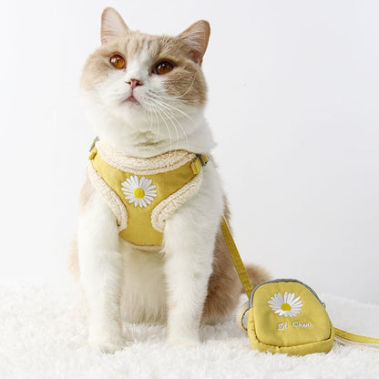 ハーネス 猫用 リード 犬用ハーネス ハーネスリードセット 114 軽量 おしゃれ 小型犬 ペットハーネス リーシュ 胴輪 簡単装着 中型犬 シンプル ネコ用ハーネス お出かけ 2点セット 犬用 犬