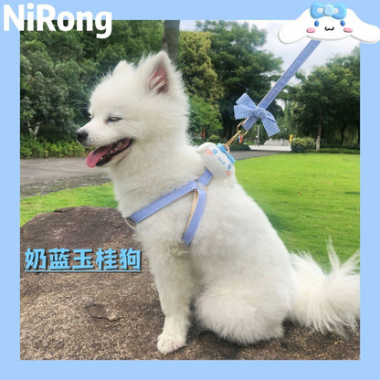 <a href="https://www.qoo10.jp/gmkt.inc/Search/brand.aspx?brandno=558" target="_blank" class="title_brand" id="btn_brand" title="サンリオ">サンリオ</a>サンリオ【極速出荷】【無料限定】犬牽引ロープ猫ロープかわいいベスト胸ストラップ犬ロープ犬チェーン脱出防止中小型犬