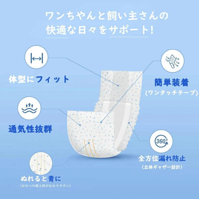 <a href="https://www.qoo10.jp/gmkt.inc/Search/brand.aspx?brandno=109151" target="_blank" class="title_brand" id="btn_brand" title="Honeycare">Honeycare</a>ペットの紙おむつ 男の子用 50枚入り 犬用 オムツ マナーウェア 犬用 高齢犬用 紙オムツ 犬 紙おむつ 旅行・介護・トレーニング対応 SSS/SS/S/M/Lサイズ選べる 使い捨て 清潔・快適設計