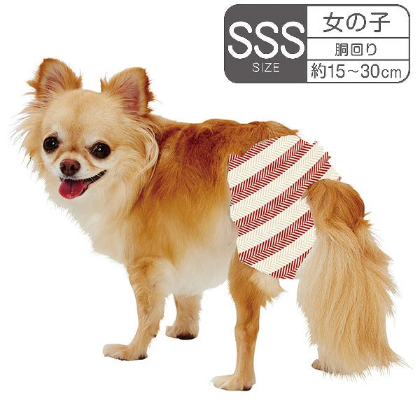 <a href="https://www.qoo10.jp/gmkt.inc/Search/brand.aspx?brandno=66334" target="_blank" class="title_brand" id="btn_brand" title="ペティオ">ペティオ</a>犬用オムツ frais フレス たっぷり吸収するエチケットパンツ 女の子用おむつ SSS 20枚 ミニ犬 短毛犬長毛犬 シーツ エチケットウェア Petio W27228