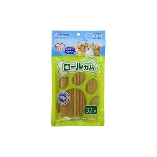 【即納】アイリスオーヤマ 犬 おやつ ロールガム間食 32本入 P-BG-32R