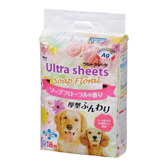 <a href="https://www.qoo10.jp/gmkt.inc/Search/brand.aspx?brandno=49458" target="_blank" class="title_brand" id="btn_brand" title="アイリスオーヤマ">アイリスオーヤマ</a>US-18DWF ソープフローラル香り付きウルトラシーツ ダブルワイド 18枚