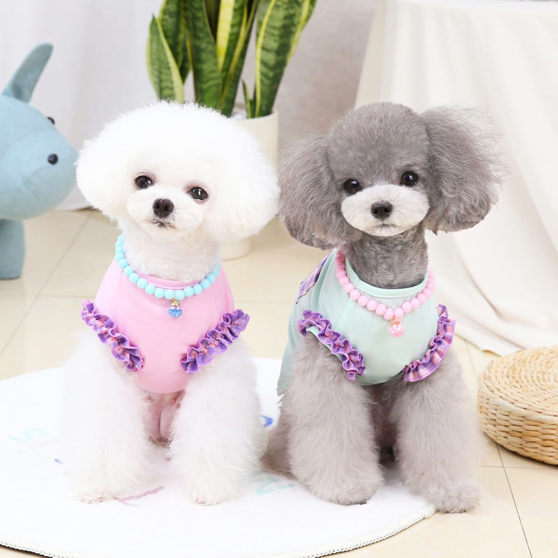 猫 犬 洋服 犬服 ペット服 大中小型犬 ペット用品 犬/猫用 犬の服 ペットウエア 小型犬 中型犬 通気 可愛い ドッグウェア トレーナー 犬 服 ワンピース サロペット ビションフリーゼ 犬猫服