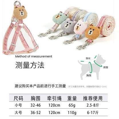 選べる福袋2025-ペット ハーネス リード ２点セット ドッグウェア 胴輪 犬用 犬服 お洒落 シンプル ペット用品