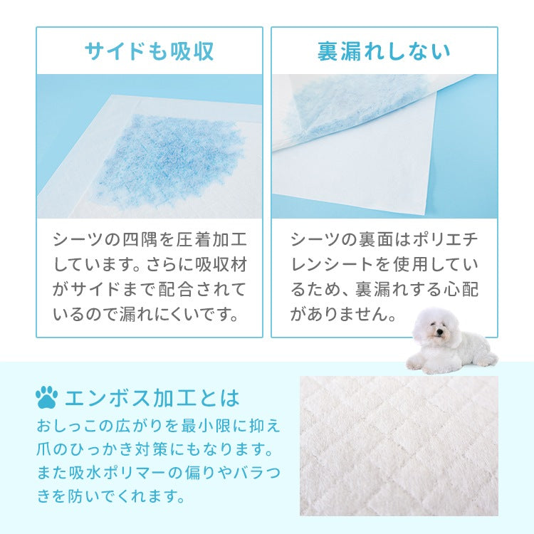 <a href="https://www.qoo10.jp/gmkt.inc/Search/brand.aspx?brandno=114450" target="_blank" class="title_brand" id="btn_brand" title="WEIMALL">WEIMALL</a>ペットシーツ 超薄型 厚型 ワイド レギュラー 大容量 1200枚 800枚 600枚 200枚 まとめ買い 使い捨てペットシート 多頭飼い 犬 猫 業務用 ペット用品