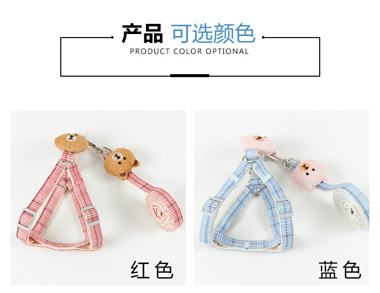 選べる福袋2025-ペット ハーネス リード ２点セット ドッグウェア 胴輪 犬用 犬服 お洒落 シンプル ペット用品