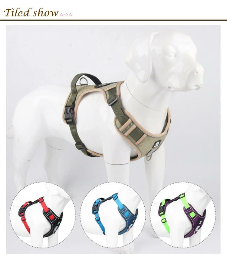 簡単着脱 大型犬 犬用 犬用ハーネス 犬 犬ハーネス 小型犬 胴輪 犬具 中型犬 ネコ ウェアハーネス 犬用ハーネス ハーネス 抜けない 一体型 反射 ハーネス かわいい ハンドル付 調節可能 引っ張