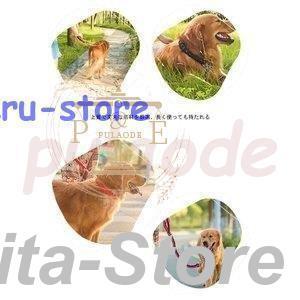 今年の流行,犬用 首輪 リード ２点セット 牽引ロープ ペット用品 大型犬 中型犬 牽引縄 セットアップ お洒落 ドッグウェア ハーネス 色切り替え