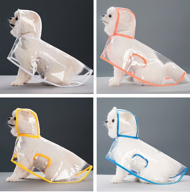 人気ペットマッキントッシュ透明犬マッキントッシュ防水防風ペット服大型犬