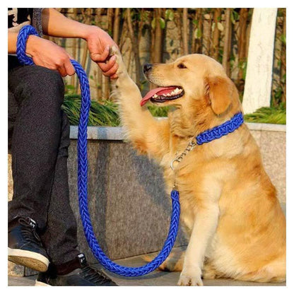 首輪付きリードセット セット ハーフチョーク 全11色×4サイズ XL ＋ しつけ ペット 首輪 犬 中型犬 大型犬 パラコード S M L リード