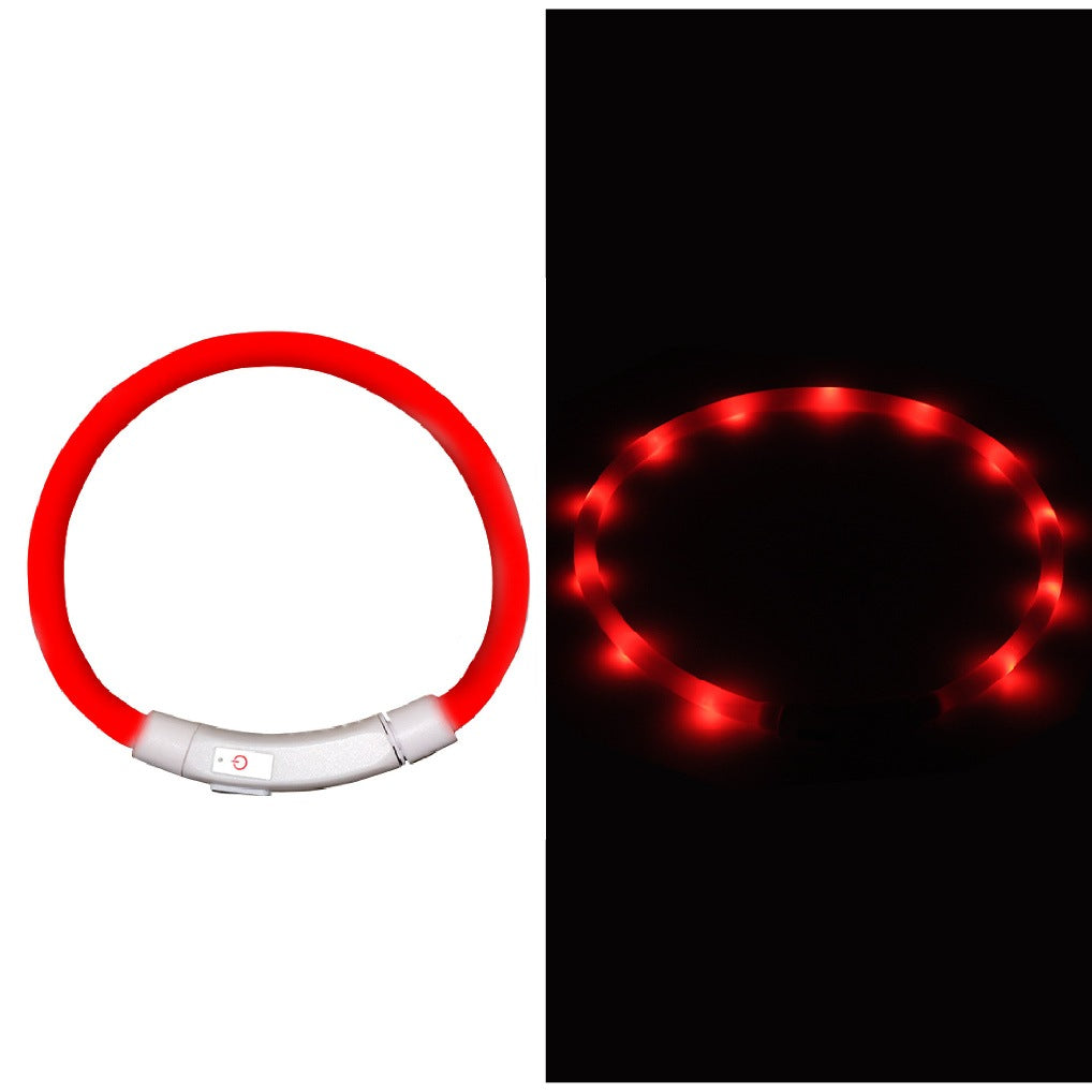 中型 猫 首輪 小型 ペット 大型 LED 充電式 光る 犬 ライト カラー