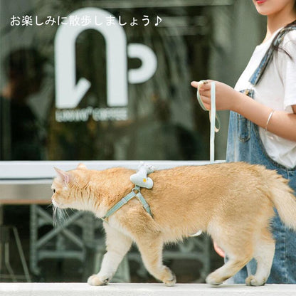 超目玉新品良いレビューハーネス小型犬抜けないおしゃれハーネスリードセット猫ハーネスリードセット小型犬ペット用品マジックテープ夜間反射犬リードハーネスセット