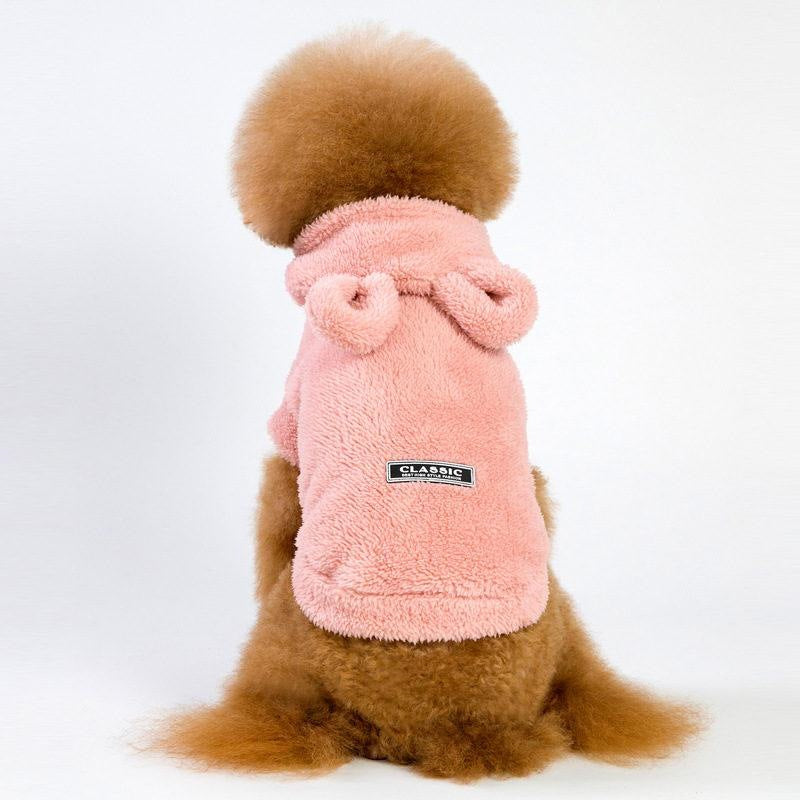 大人の魅力 犬服 ペットウェア 犬の服 厚手 パーカー ペット服 ドッグウェア ペット用品 可愛い 暖かい 秋冬春 裏ボア 防寒 モコモコ ふわふわ 散歩