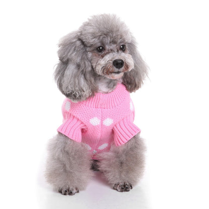 2023年新作入荷　ペット服 犬　服　Tシャツ ドッグウェア犬セーターペットクリスマスセーターニットハイネックペット服セーター犬セーター