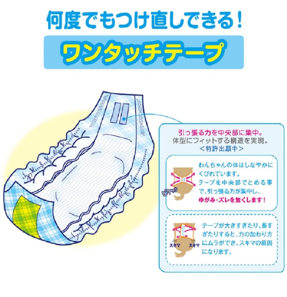 Pone P.one 通販用 男の子のためのマナーおむつ おしっこ用 ビッグパック 超小型犬 45枚入×2個 (ケース販売)