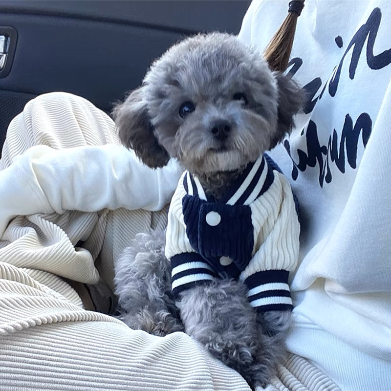 ペット服 犬の服 犬猫服 野球服 ジャケット テディビーベア ヨークシャー 小中型犬 服 快適 ペット用品 犬用品 散歩 防寒 秋冬服