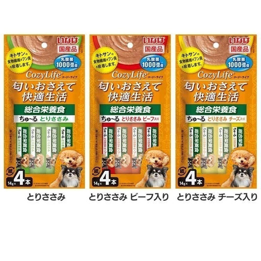 <a href="https://www.qoo10.jp/gmkt.inc/Search/brand.aspx?brandno=77771" target="_blank" class="title_brand" id="btn_brand" title="いなばペットフード">いなばペットフード</a>【人気商品】ドッグフード ペットフード 犬用品 いなば Cozy Lifeちゅる 総合栄養食 DS-375 いなば (TC) メガ割
