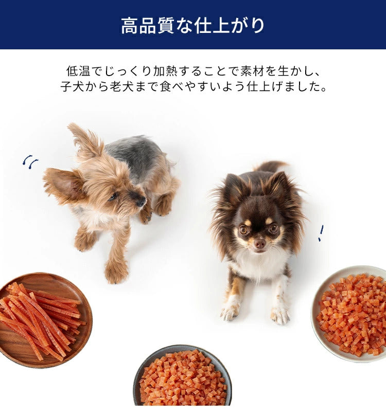 <a href="https://www.qoo10.jp/gmkt.inc/Search/brand.aspx?brandno=49458" target="_blank" class="title_brand" id="btn_brand" title="アイリスオーヤマ">アイリスオーヤマ</a>【6袋セット】犬 ジャーキー ソフト おやつ まるごとささみジャーキー 260g 細切り プレーン 野菜入り チーズ入り アイリスオーヤマ P-IJ-HSE メガ割