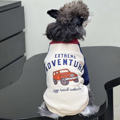 ペット 猫 犬の服 秋と冬 シュナウザーの服 パッチワーク タイド スウェット テディ ビションフリーゼ 犬 服 犬の服 犬 洋服 犬の服夏 犬洋服