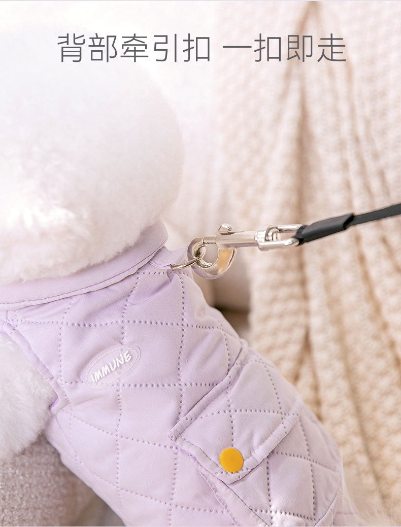 犬服 ワンちゃん服の保温ポケットはベストの子犬の両足を牽引し猫の服を厚くすることができる